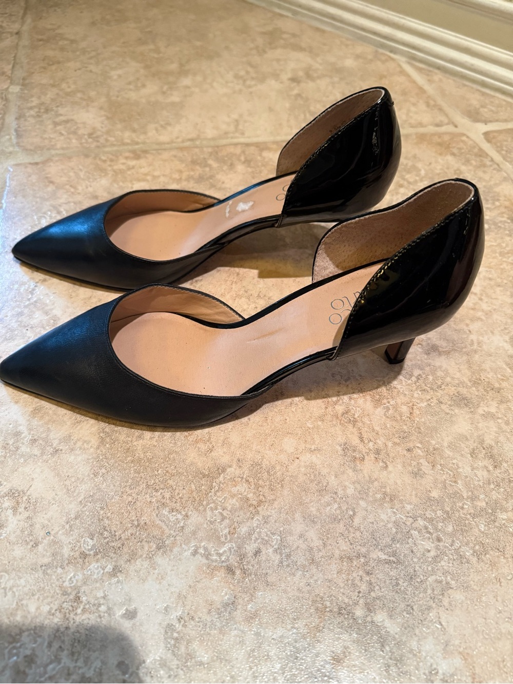 Black Pointed-Toe D'Orsay Pumps - Classic Women's Heels